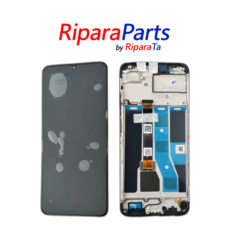 DISPLAY LCD TOUCH PER REALME C53 SERVICE PACK RMX3760 FRAME NERO