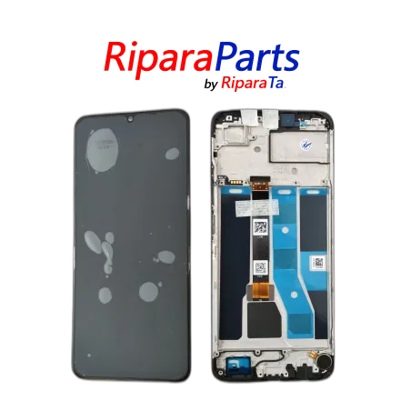 DISPLAY LCD TOUCH PER REALME C53 SERVICE PACK RMX3760 FRAME NERO