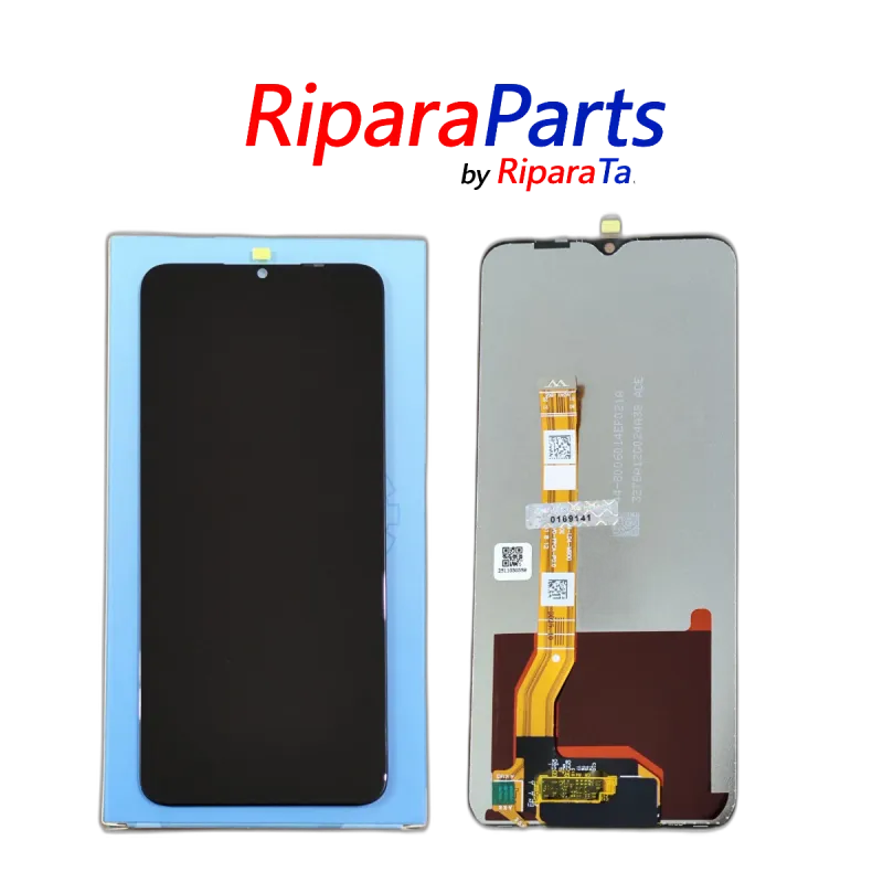 DISPLAY LCD TOUCH PER OPPO A17 CPH2477 VETRO NERO PARI ORIGINALE