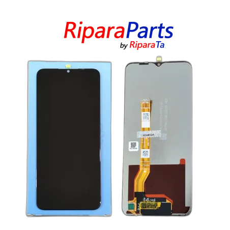 DISPLAY LCD TOUCH PER OPPO A17 CPH2477 VETRO NERO PARI ORIGINALE