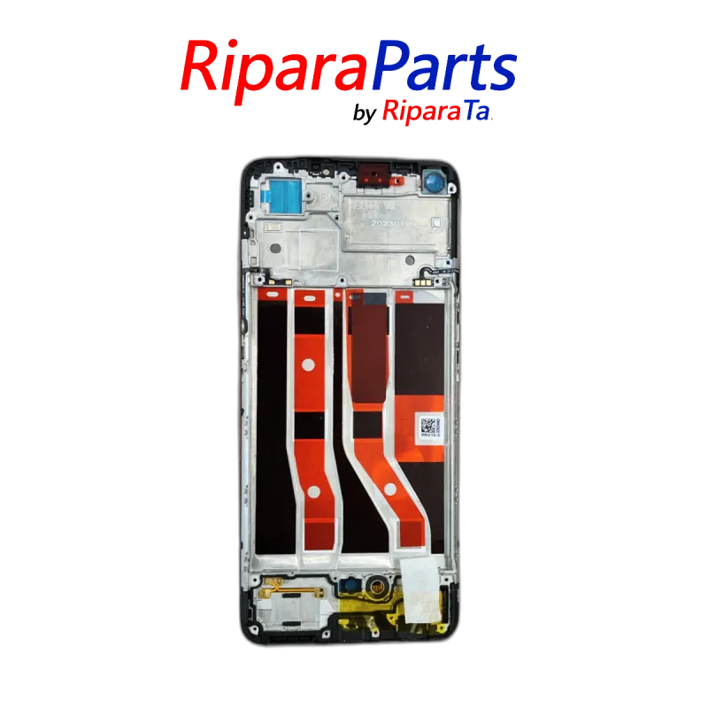 DISPLAY LCD TOUCH FRAME ORIGINALE PER OPPO A74 / F19 CPH2219 SCHERMO AMOLED NERO