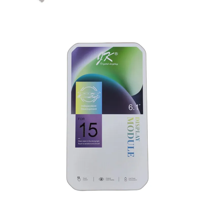DISPLAY LCD PER APPLE IPHONE 15 A3090 JK INCELL IC INTERCAMBIABILE NERO