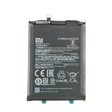 BATTERIA ORIGINALE BN54 XIAOMI REDMI 9 M2004J19G M2004J19C 5020MAH
