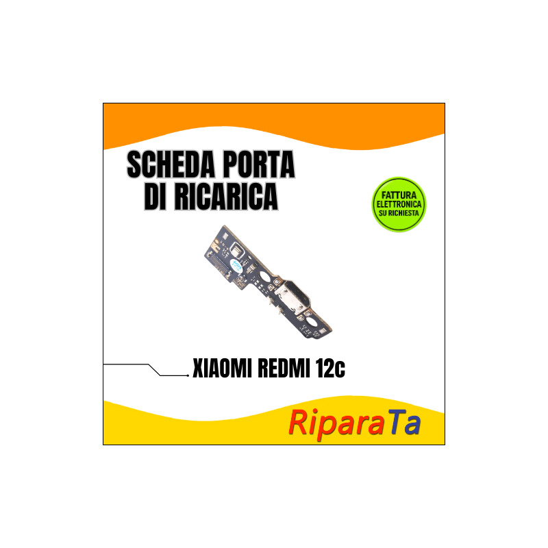 PCB CONNETTORE RICARICA XIAOMI REDMI 12c 22120RN86G DOCK MICROFONO OEM