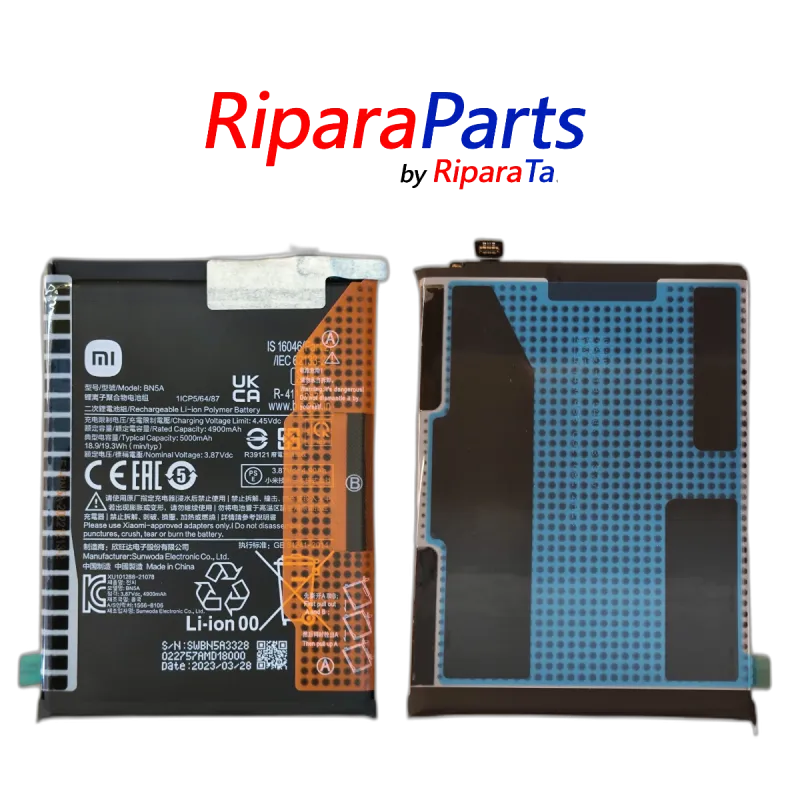 BATTERIA BN5A PER XIAOMI REDMI NOTE 10 5G M2103K19G ORIGINALE GARANTITO 5000mAh