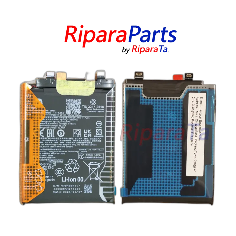 BATTERIA BM5S PER XIAOMI 13T PRO 23078PND5G SERVICE PACK 5000mAh