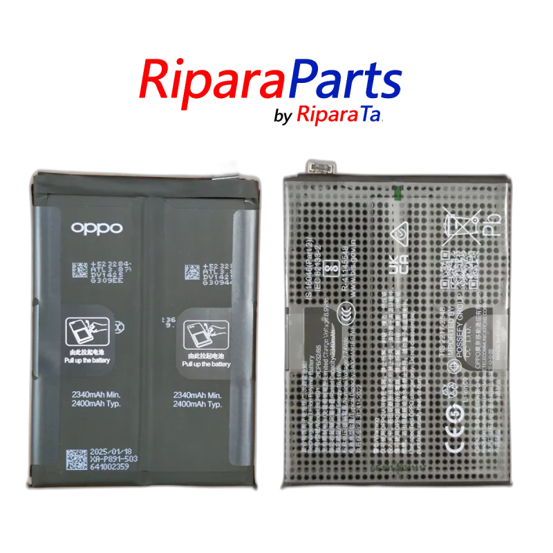 BATTERIA BLP891 PER OPPO FIND X5 CPH2307 ORIGINALE GARANTITO 4800mAh