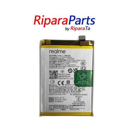 BATTERIA BLP837 PER REALME 8 PRO / 9 PRO+ RMX 3081 RMX3392 RMX3393 SERVICE PACK