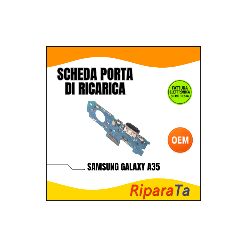 PCB RICARICA CONNETTORE SAMSUNG GALAXY A35 A356 DOCK MICROFONO OEM | R