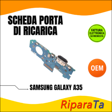 PCB RICARICA CONNETTORE SAMSUNG GALAXY A35 A356 DOCK MICROFONO OEM | R