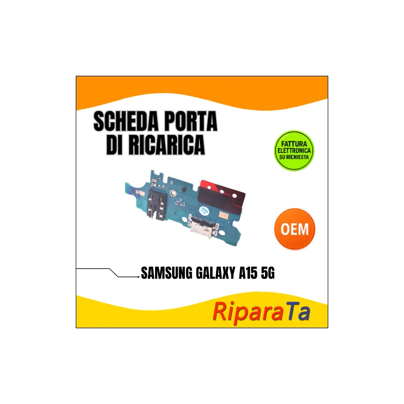 PCB RICARICA CONNETTORE SAMSUNG GALAXY A15 5G/A15/ M15 A156 DOCK MIC+J