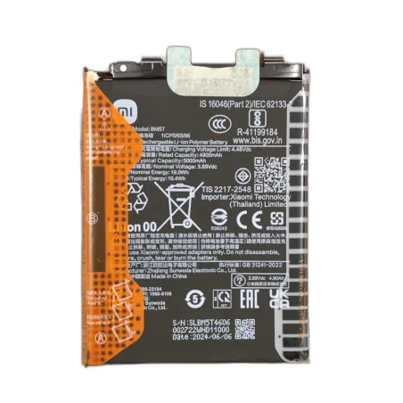BATTERIA BM5T PER XIAOMI 14T 5G 2406APNFAG / 13T / REDMI NOTE 13 PRO 4G / POCO X6 PRO 5G SERVICE PACK 5000mAh