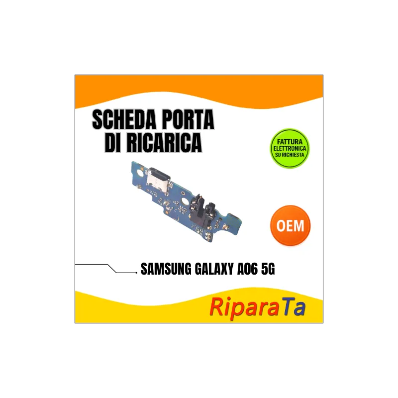 PCB RICARICA CONNETTORE SAMSUNG GALAXY A06 5G A066 DOCK MICROFONO JACK