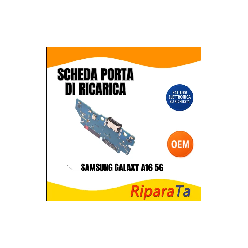 PCB RICARICA CONNETTORE SAMSUNG GALAXY A16 5G (A166B) USB DOCK MICROFO