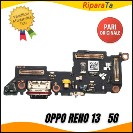 PCB CONNETTORE RICARICA OPPO RENO 13 5G DOCK MIC LETTORE CPH2689 PARI ORIGINALE