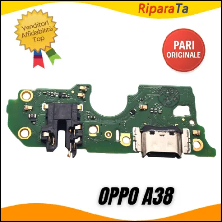 PCB CONNETTORE RICARICA OPPO A38 CPH2579 DOCK MICROFONO JACK PARI ORIGINALE