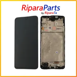 DISPLAY LCD TOUCH FRAME SERVICE PACK PER SAMSUNG GALAXY A16 4G SM-A165 AMOLED NERO