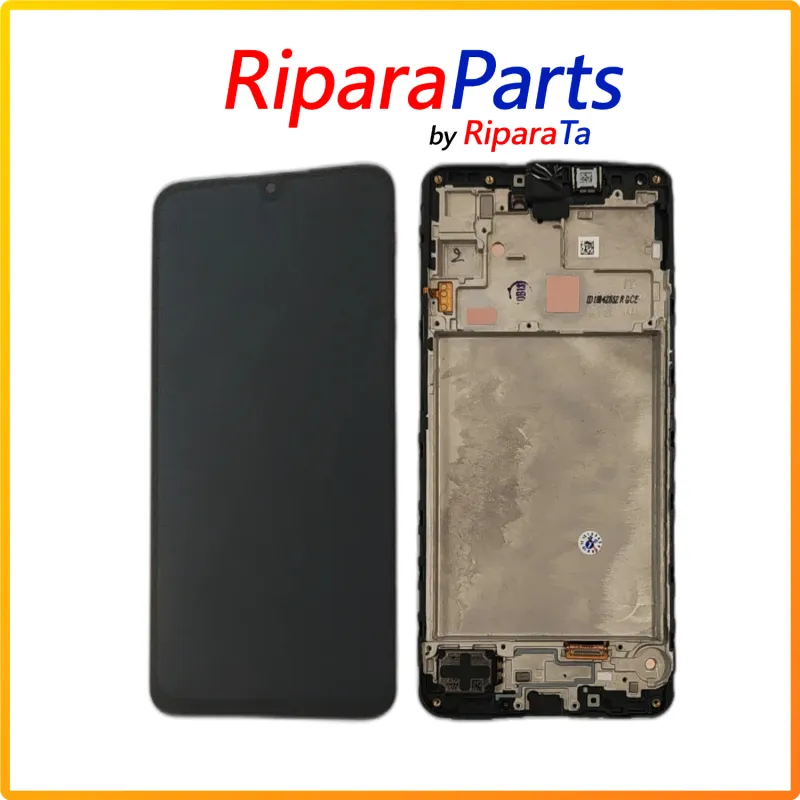 DISPLAY LCD TOUCH FRAME SERVICE PACK PER SAMSUNG GALAXY A16 4G SM-A165 AMOLED NERO