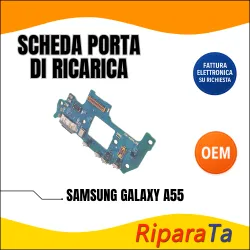 PCB RICARICA CONNETTORE SAMSUNG GALAXY A55 (A556) USB DOCK MICROFONO O