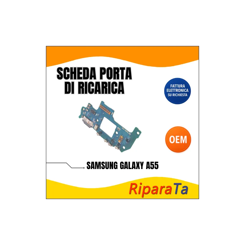 PCB RICARICA CONNETTORE SAMSUNG GALAXY A55 (A556) USB DOCK MICROFONO O