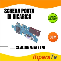 PCB RICARICA CONNETTORE SAMSUNG GALAXY A25 A256B DOCK MICROFONO+JACK AUDIO OEM