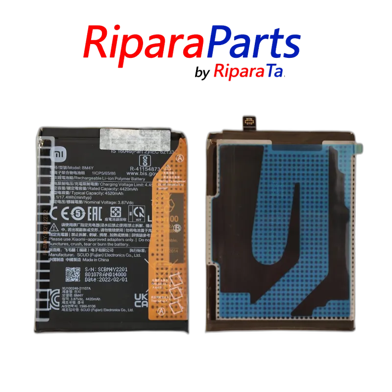 BATTERIA BM4Y ORIGINALE XIAOMI POCO F3 M2012K11AG / MI 11i 5G 4520mAh