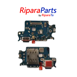 CONNETTORE RICARICA SAMSUNG GALAXY S22 SM-901 ORIGINALE PCB MICROFONO LETTORE SIM