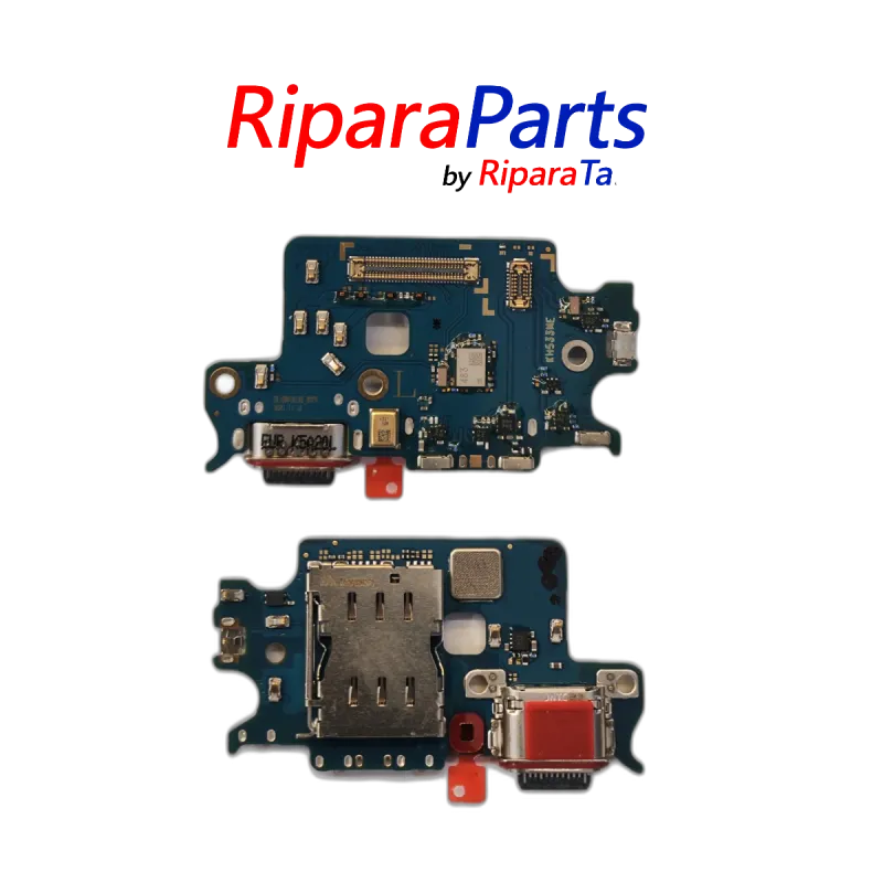 CONNETTORE RICARICA SAMSUNG GALAXY S22 SM-901 ORIGINALE PCB MICROFONO LETTORE SIM
