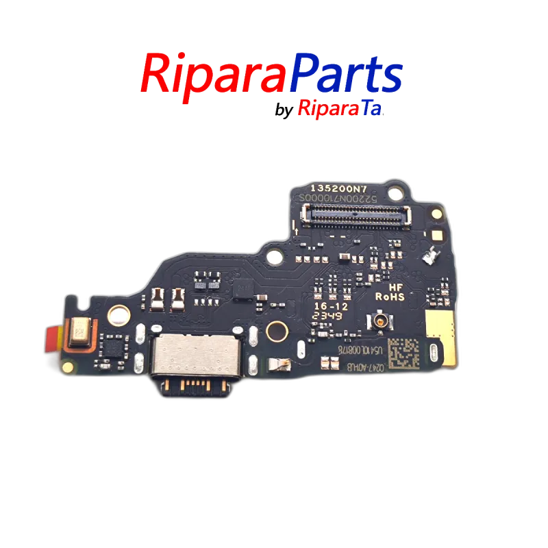 PCB Connettore + Microfono + Lettore SIM per Xiaomi Redmi Note 13 4G ORIGINALE