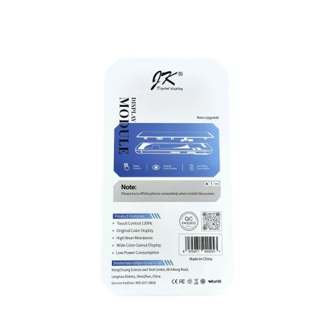 DISPLAY LCD APPLE IPHONE 15 PRO MAX A3106 JK INCELL IC INTERCAMBIABILE NERO