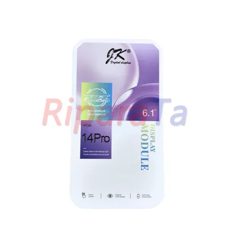 DISPLAY LCD PER APPLE IPHONE 14 PRO A2890 JK INCELL IC INTERCAMBIABILE NERO