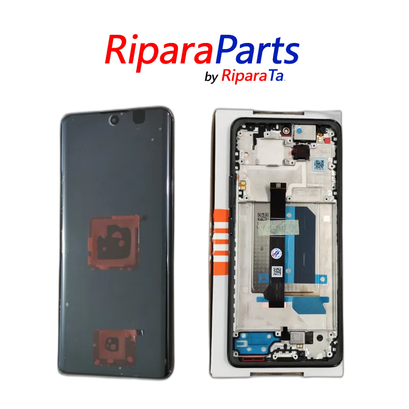 DISPLAY AMOLED PER XIAOMI REDMI NOTE 14 PRO PLUS 5G SERVICE PACK 24115RA8EG TOUCH FRAME NERO