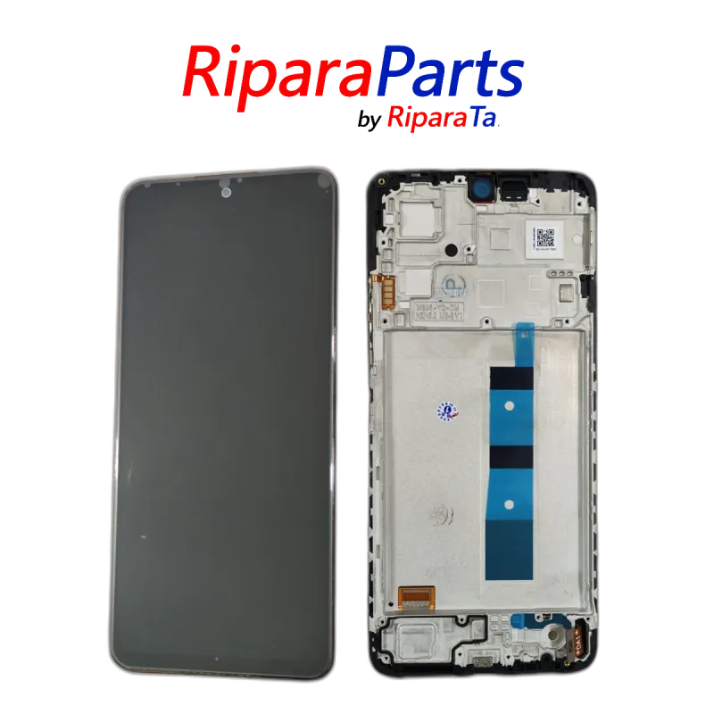 DISPLAY AMOLED SERVICE PACK PER XIAOMI REDMI NOTE 12 4G 23021RAAEG 23021RAA2Y SCHERMO TOUCH FRAME