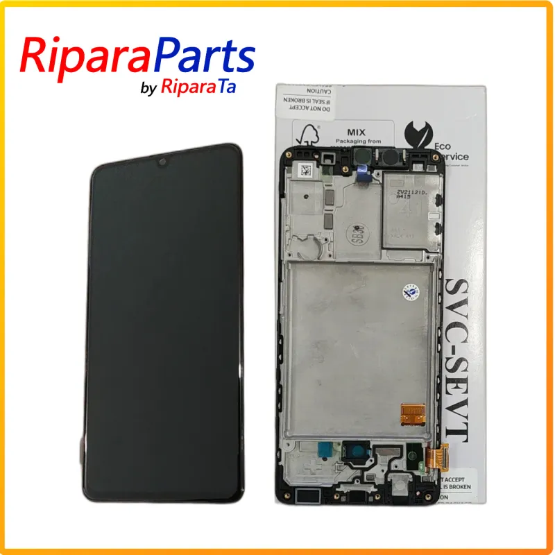 DISPLAY LCD TOUCH+FRAME PER SAMSUNG GALAXY A41 SM-A415 SCHERMO AMOLED NERO