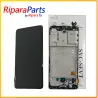 DISPLAY LCD TOUCH+FRAME PER SAMSUNG GALAXY A41 SM-A415 SCHERMO AMOLED NERO
