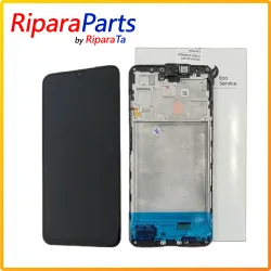 DISPLAY LCD TOUCH+FRAME PER SAMSUNG GALAXY A17 4G SM-A175 SCHERMO AMOLED NERO