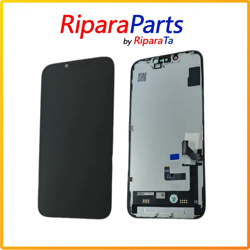 DISPLAY LCD TOUCH SOFT OLED PER APPLE IPHONE 14 A2882 SCHERMO NERO PARI ALL'ORIGINALE