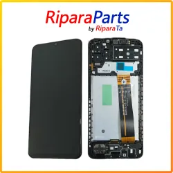DISPLAY LCD TOUCH FRAME PER SAMSUNG GALAXY A13 SM-A137 SERVICE PACK VETRO SCHERMO NERO