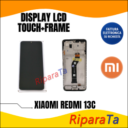 DISPLAY LCD TOUCHSCREEN+FRAME SERVICE PACK XIAOMI REDMI 13C 4G ORIGINA