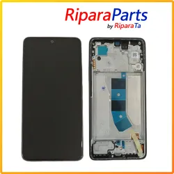 DISPLAY AMOLED FRAME SERVICE PACK PER XIAOMI REDMI NOTE 13 4G 23124RA7EO VETRO TOUCH NERO