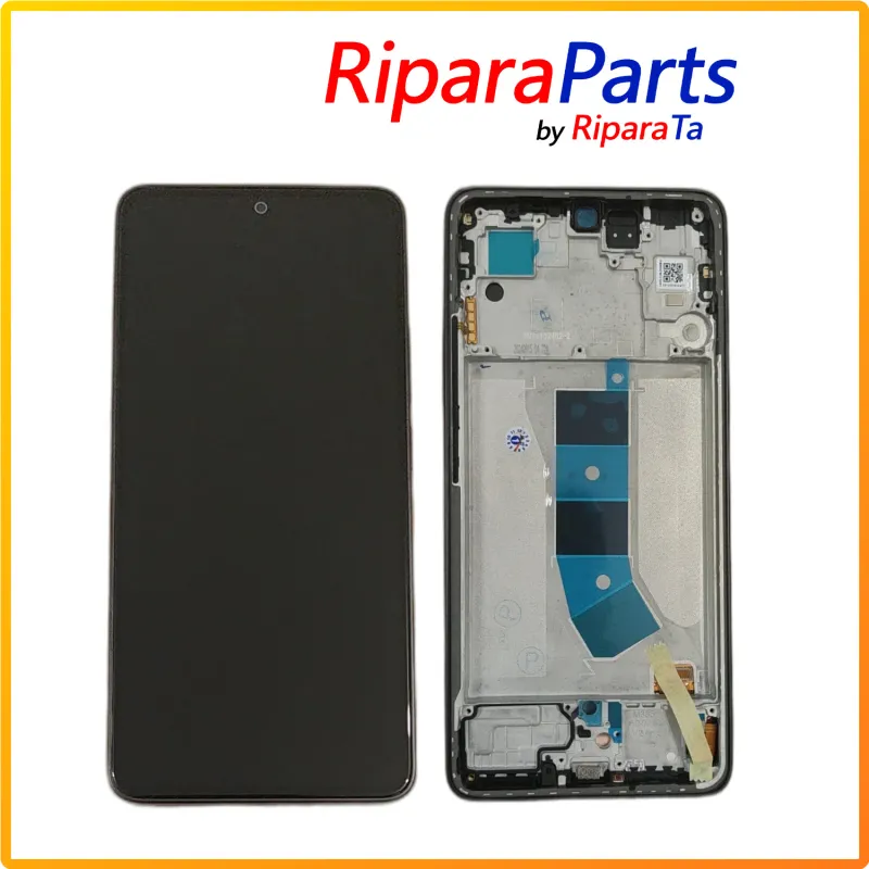 DISPLAY AMOLED FRAME SERVICE PACK PER XIAOMI REDMI NOTE 13 4G 23124RA7EO VETRO TOUCH NERO
