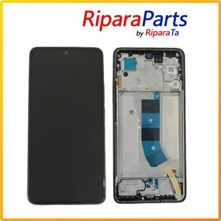 DISPLAY AMOLED FRAME SERVICE PACK PER XIAOMI REDMI NOTE 13 4G 23124RA7EO VETRO TOUCH NERO