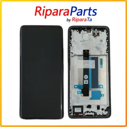 DISPLAY LCD OLED SERVICE PACK PER XIAOMI REDMI NOTE 13 PRO PLUS 5G SCHERMO FRAME NERO