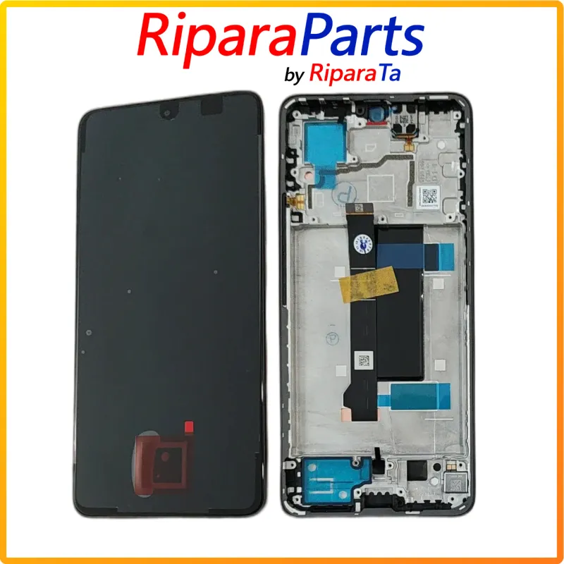 DISPLAY LCD OLED SERVICE PACK PER XIAOMI REDMI NOTE 13 PRO 5G TOUCH FRAME NERO