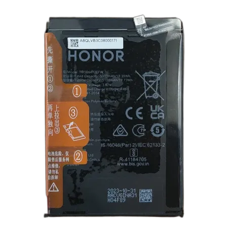 BATTERIA HB506492EFW ORIGINALE PER HONOR MAGIC 5 LITE 5G RMO-NX1 5100mAH