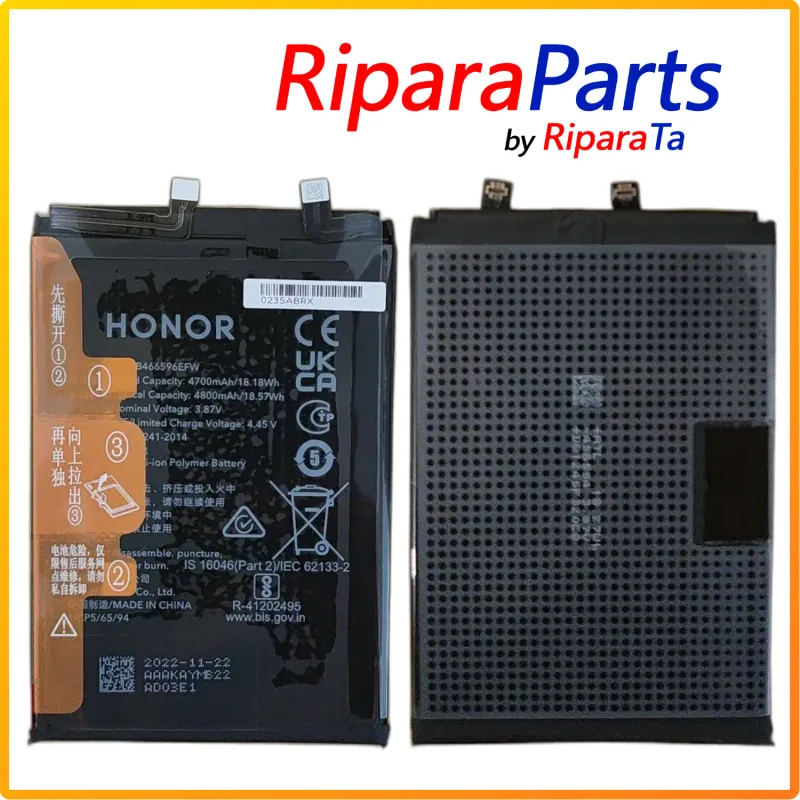BATTERIA HB466596EFW ORIGINALE PER HONOR MAGIC 4 LITE 5G ANY-LX 4800mAh