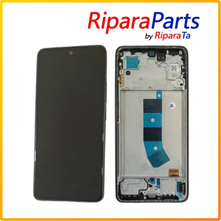 DISPLAY AMOLED FRAME SERVICE PACK PER XIAOMI REDMI NOTE 13 4G 23124RA7EO VETRO TOUCH NERO