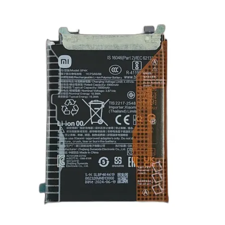BATTERIA ORIGINALE BP4K PER XIAOMI REDMI NOTE 12 PRO 5G / POCO X5 PRO 5G / POCO F5 5000mAh