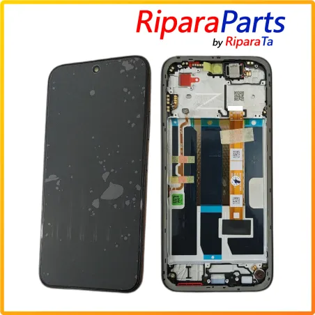 DISPLAY LCD TOUCH+FRAME SERVICE PACK PER OPPO A6 5G CPH2831 SCHERMO VETRO NERO