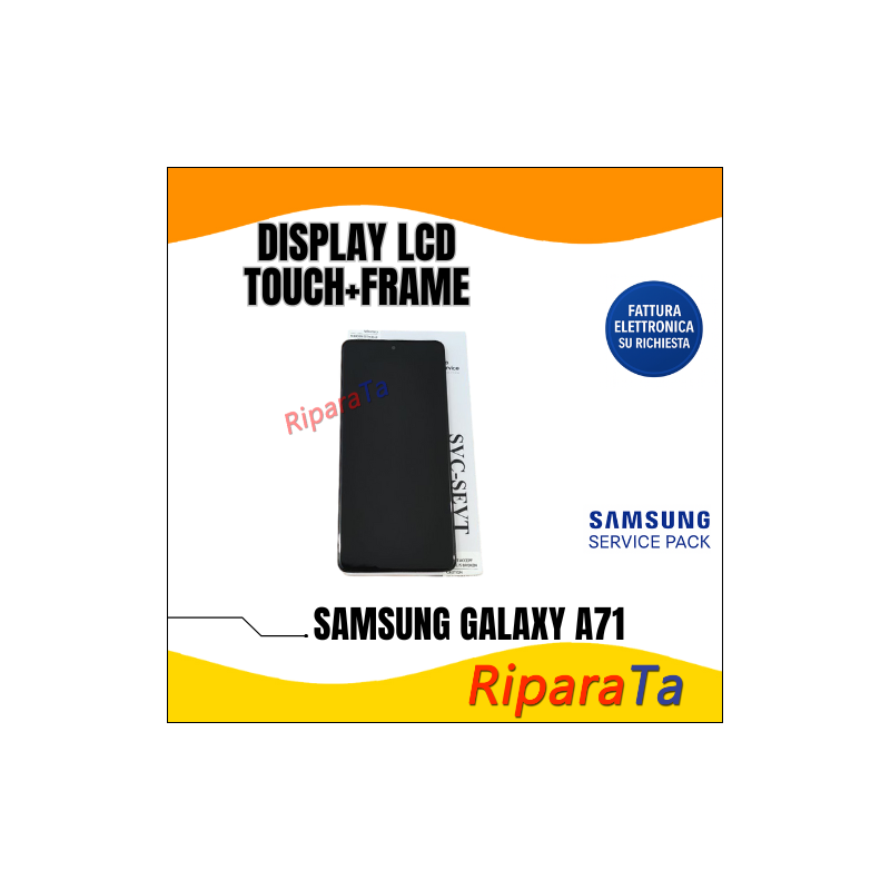 DISPLAY LCD TOUCH+FRAME SAMSUNG GALAXY A71 SM-A715F SERVICE PACK ORIGI